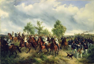Cavalerie prussienne en expédition